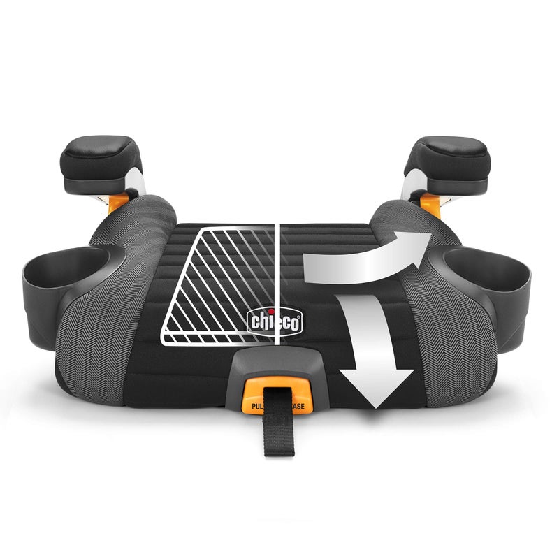 Chicco GoFit Plus Backless Booster Car Seat with Latch Attachment and Quick-Release Latch Removal, Travel Booster Seat for Car, Portable Car Booster Seat for Children 40-110 lbs. | Stream/Blue - Image 3